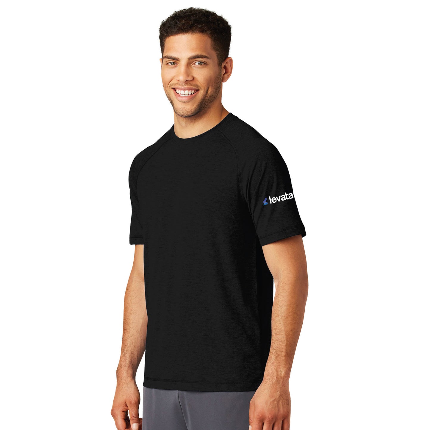 Mens Tri-Blend Wicking T-shirt